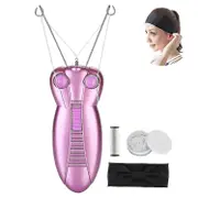 Ladies Facial Epilator Electric Ladies Beauty Epilator Facial Threading Hair Removal Shaver Facial Massager Ramen Delicate Device Epilator (