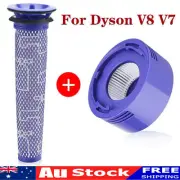 Pre & Post HEPA Filter For Dyson V8 V7 Animal Absolute Vacuum Cleaner Replace AU
