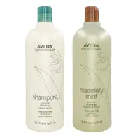 在飛比找ETMall東森購物網優惠-【AVEDA】洗髮精1000ml(純香/迷迭薄荷)