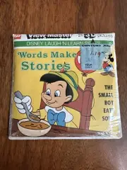 Disney Laugh 'N Learn Words Make Stories View-Master Pack K9, 1980, SEALED PACK