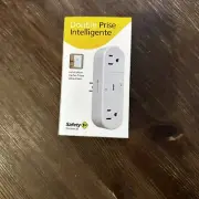 Safety 1st Connected Dual Smart Outlet Wi-Fi Plug No Hub Needed iOS Android NEW