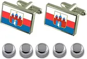 [Select Gifts] Shirt Dress Studs Bydgoszcz City Poland Flag Cufflinks