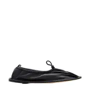 Hereu Square-Toe Flat Shoes 35 Black