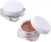 Gold Loose Eyeshadow Pigments 2pcs Shimmer Pearl Face Highlighter Luxury Makeup Kit Eyeshadow for Wear
