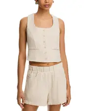 Blanknyc Button Front Vest