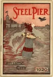 STEEL PIER VINTAGE POSTER Atlantic City ad Art Print - PRINT IMAGE PHOTO -PW0