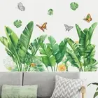 Home Decor Removable Butterfly Plants Leaves Wall Decals Wall Stickers Flower
