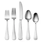 Basics by Mikasa Symmetry 20 18/0 Stainless Steel Flatware Set, 42-Piece