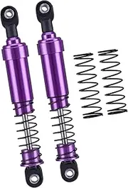 RC Shock Absorber Metal Spring Suspension Shocks Aluminum Shock Absorbers for Lcg SCX10 1/10 Trucks RC Car Crawler, purple