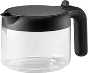 De'Longhi Coffee Pot Carafe DLSC021, Glass Carafe for Bean-to-Cup Coffee Machines with Plastic Lid and Handle, Dishwasher Safe, Capacity 750ml, Black
