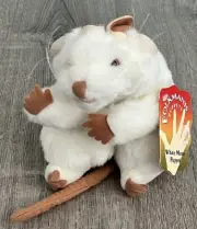 Folkmanis WHITE MOUSE Hand Puppet Plush Stuffed Animal 6" - NEW