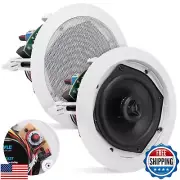 Pyle Ceiling and Wall Mount Speaker -5.25” 2-Way 70V Audio Stereo Sound Subwo