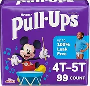 Pull-Ups Learning Designs Potty Training Pants for Boys, Size 4T-5T (38-50 Pounds), 99 Count, One Month Supply (Packaging May Vary)