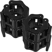Sosoport Dumbbell Holder 4pcs Barbell Clamps Heavy Duty Weight Clips Barbell Holder Gym Clamps Essential Fitness Accessory