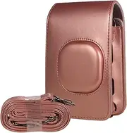 BLBMTCBCAG Compact Instant Camera Bag PU Leather Strap Shoulder Strap Fit for Fujifilm Fit for Fuji Camera Protection(OneColor)