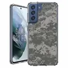 For Samsung Galaxy S20 S21 S23 S24 FE 5g TPU Case+Glass(Digi Gray Camo)