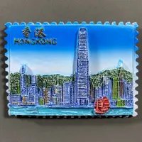 在飛比找蝦皮購物優惠-【旅行文創冰箱貼】 中國香港地標景點淺水灣旅遊紀念磁鐵冰箱貼