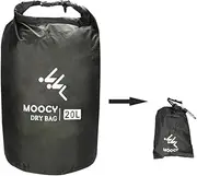 [MOPHOEXII] Waterproof Dry Bag,1pk or 3pk Lightweight Waterproof Storage Dry Sacks,5L, 20L and 50L Sizes Waterproof Pack Liner for Outdoor Camping Boating Hiking Rafting(Dark Green, 20L)