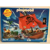 在飛比找蝦皮購物優惠-全新絕版 摩比 Playmobil 3619 海盜船 船會浮