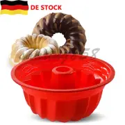 Premium silicone Bundt cake 24cm BPA-free round cake tin, cake tin, bread baking