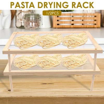 Pasta Herb Drying Rack Stackable Noodle Drying Rack Wood Herb Drying Rack wevyD