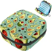 Period Bag,Sanitary Napkin Storage Bag,Avocado Print,Tampon Bag for Purse