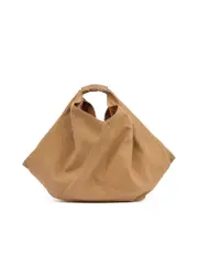 Mm6 Maison Margiela Draped Canvas Shoulder Bag