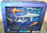 Underwater Adventures Shark 10 Pc. Figure Set New