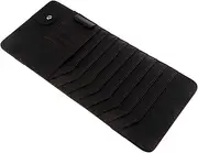 GANAZONO Visor Organizer Durable Multi Pocket Sunglasses Clip Storage Holder for Auto Interior Keeps Cards Items Tidy Easy Attach to Visor