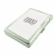 Meow Em1 Cigarette Case with Built in Lighter Metal Wallet