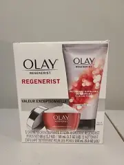 Olay Regenerist Duo Sculpting Cream + Scrub Cleanser (1.7oz/48g,5.0oz/150ml) New