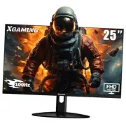 25 Inch Monitor, FHD 1080P 100Hz Frameless Computer Display 1ms 99% sRGB, Low