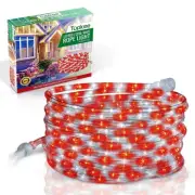 Tupkee LED Rope Light Red & White - Candy Cane Peppermint - 24 Feet, Tube Lights
