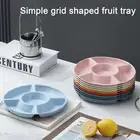 Durable Fruit Plate Food Serving Tray Capacity 5-compartment Candy for Snacks