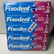 Fixodent Complete Original Denture Adhesive Cream, 2.4 oz, 5-Pack SEALED
