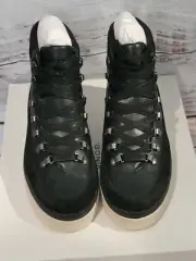 VINCE. Womens Black 1" Platform Soren Toe Wedge Leather Sneakers 6 M NWB