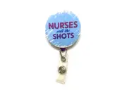 Nurses Call The Shots 24" Retractable ID Badge Holder Reel
