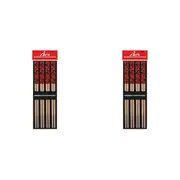 2x 8pc Gamago Bamboo Chopsticks Set Reusable Noodle/Food Utensil Elvis Jailhouse