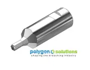 7/32" Hex Rotary Broach Punch Fits 1/2" Shank Holder - PM M-4 - H02215BP
