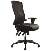 Buro Tidal High Back Mesh Chair with Arms Black