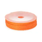 3mm Nylon Cord Beading String Chinese Knot Knitting String, Light Orange, 23ft