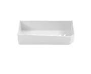 Bathroom Wall Shelf Shower Storage Organizer - White