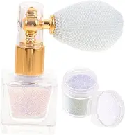 IWOWHERO 1Set Glitter Spray Bottle Face Body Sparkle Spray with Backup Shiny Glitter for Hair for Festivals Parties Makeup Application Portable Chic Design