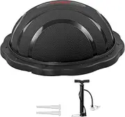 Yes4All Balance Board Trainer, Smooth Surface and Thick TPE Covered Roller; Wooden Trainer Board for All Training Level, Stability and Core Strength