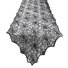 Halloween Table Runner Black Lace Spider Web Table Runner for Halloween Table...