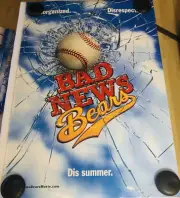 BAD NEWS BEARS Original Double Sided DS 27x40 Movie Poster Billy Bob Thornton TS