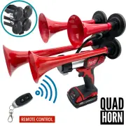 Milwaukee Train Air Horn + Remote Control M18 18v Drill Impact Sports Boat RED