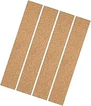 4Pcs Self Adhesive Cork Wall Strips for Memo and Photo Display Easy to Install Cork Batten Strips Frameless Design for Home Office Use