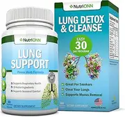 Lung Cleanse - Powerful Lung Detox Program - 100% Vegetable Based - Great for Smokers - Supports Respiratory Health - Helps Reduce The Production of Mucus - Promotes Comfortable Breathing