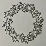 Star Leaf Wreath Metal Cutting Die for Scrapbooking & Card Making